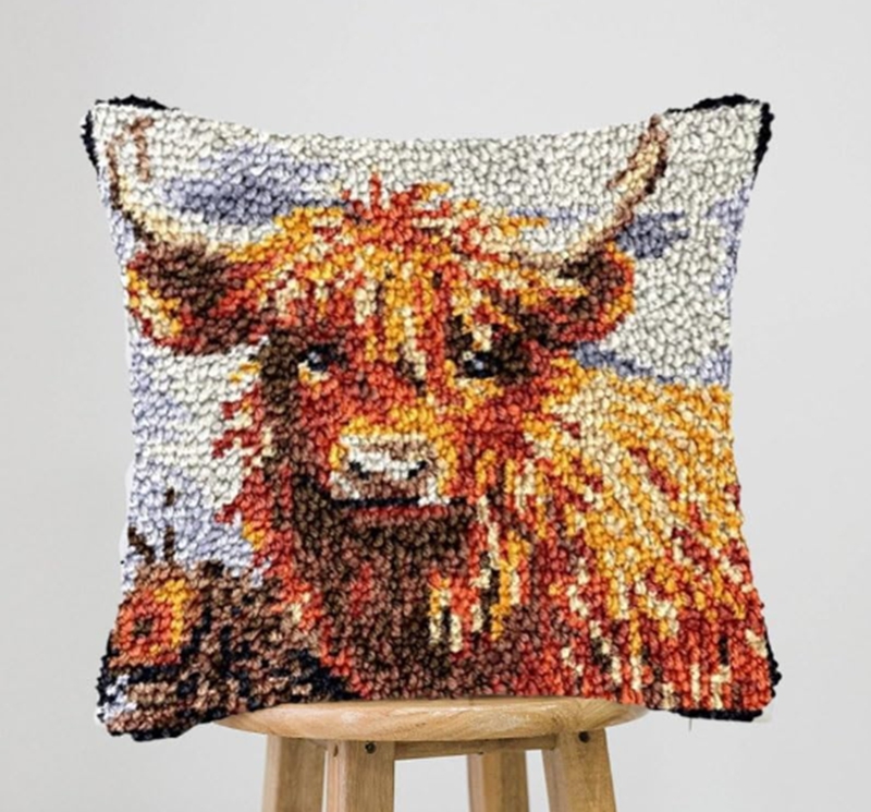 Cartoon Dog/Gorilla Carpet Emb - Printed Embroidery Kit recension och pris