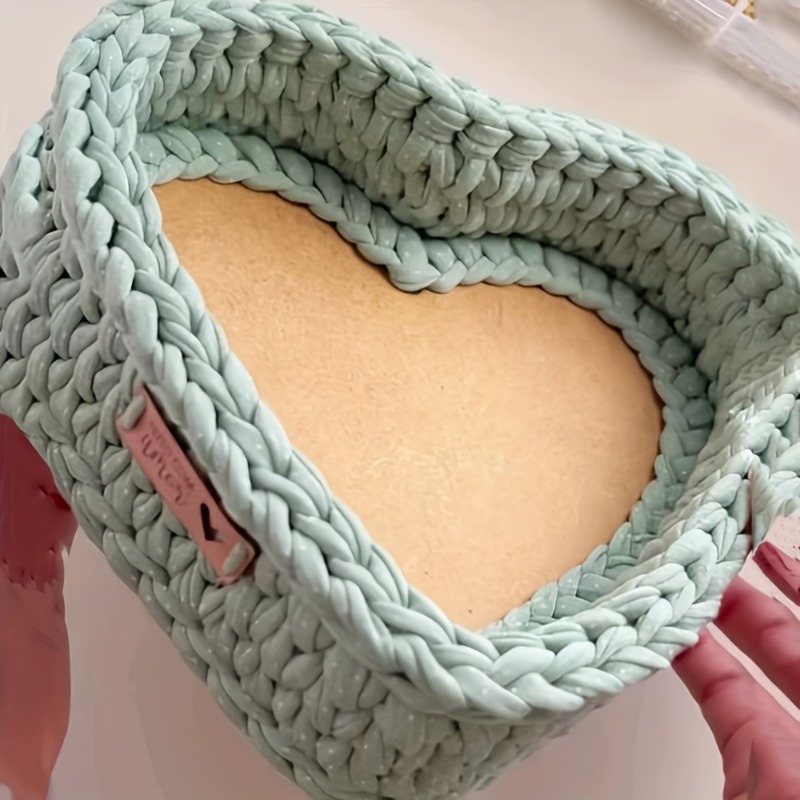 3pcs Heart-Shaped Crochet Bask - Embroidery Hooping recension och pris