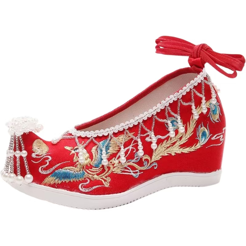 Women New Red Embroidered Wedd - Embroidery Beads recension och pris