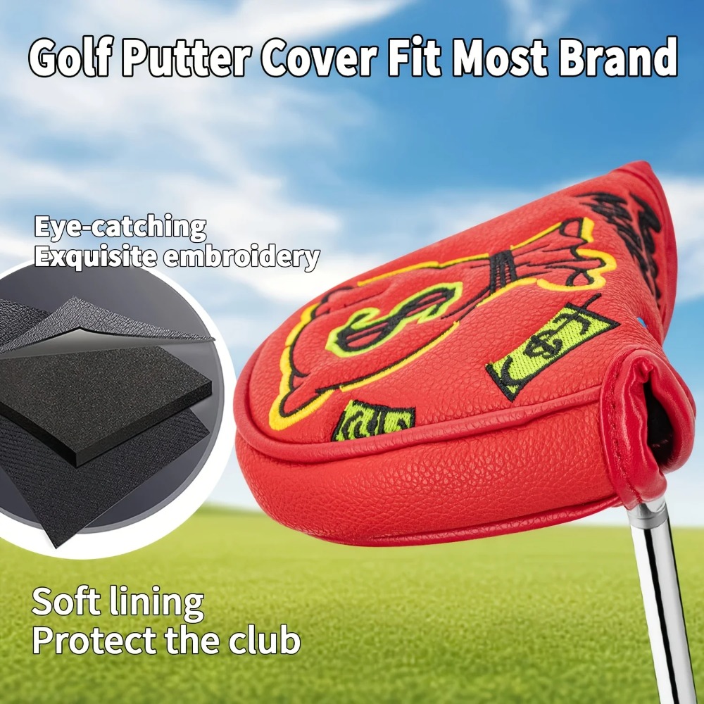 Golf Putter Cover | Half Round - Embroidery Gift recension och pris