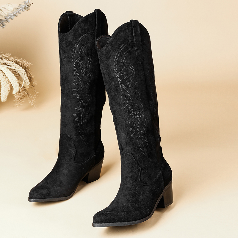 Women's Pointed Toe Suede Embr - Embroidery Gift recension och pris