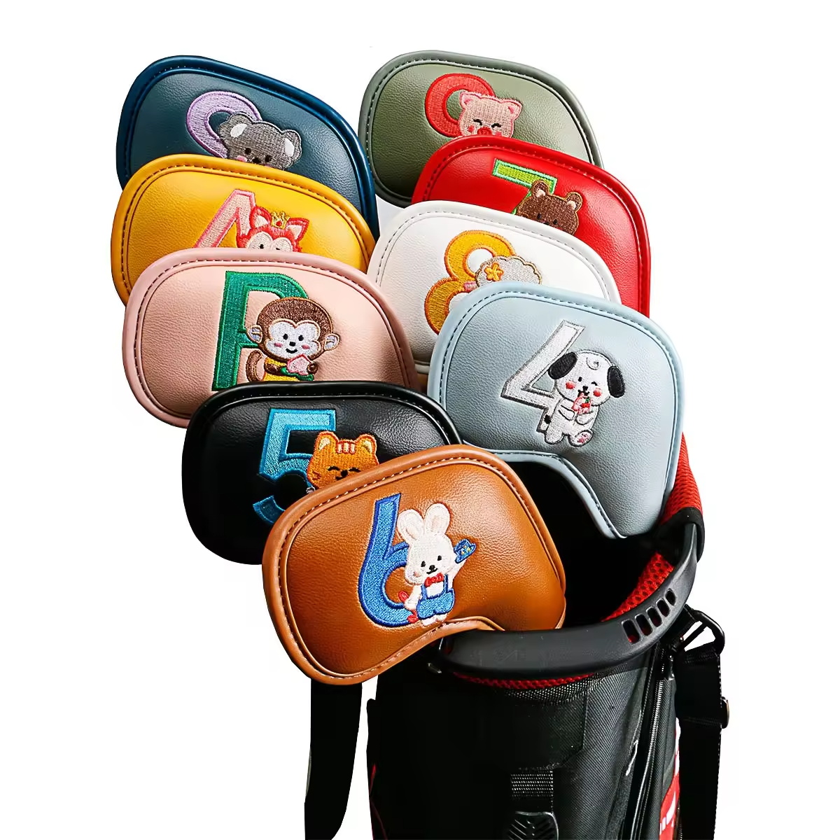 9Pcs Cute Cartoon Animal Golf  - Embroidery Gift recension och pris
