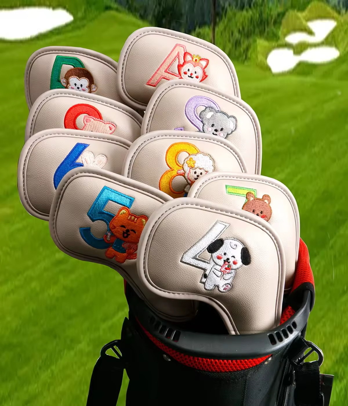 9Pcs Cute Cartoon Animal Golf  - Embroidery Gift recension och pris