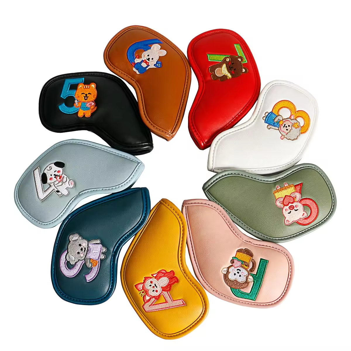 9Pcs Cute Cartoon Animal Golf  - Embroidery Gift recension och pris