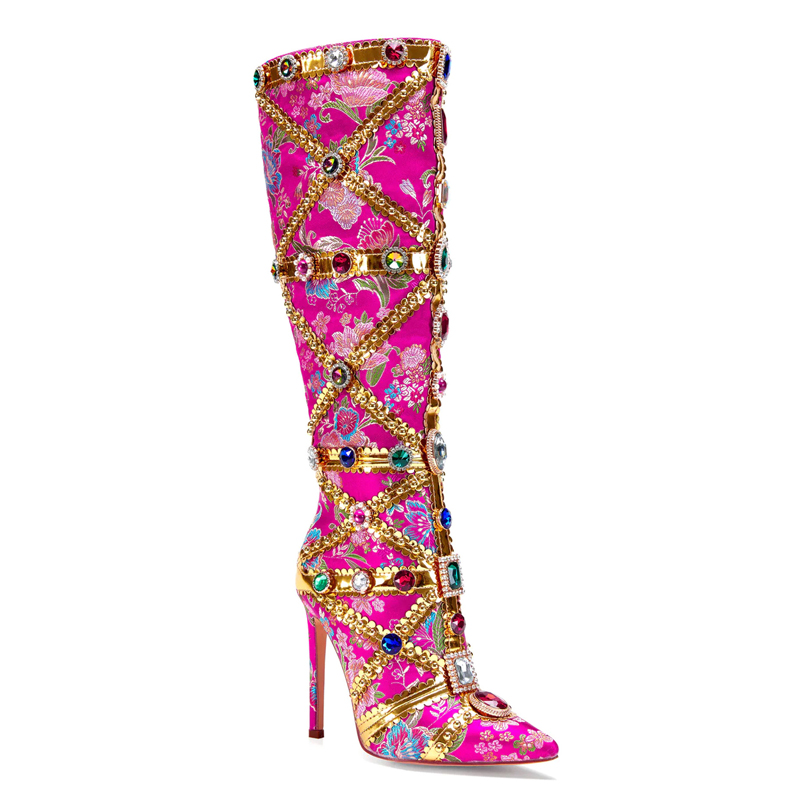 Multicolor Gemstone Gold Trim  - Embroidery Yes recension och pris