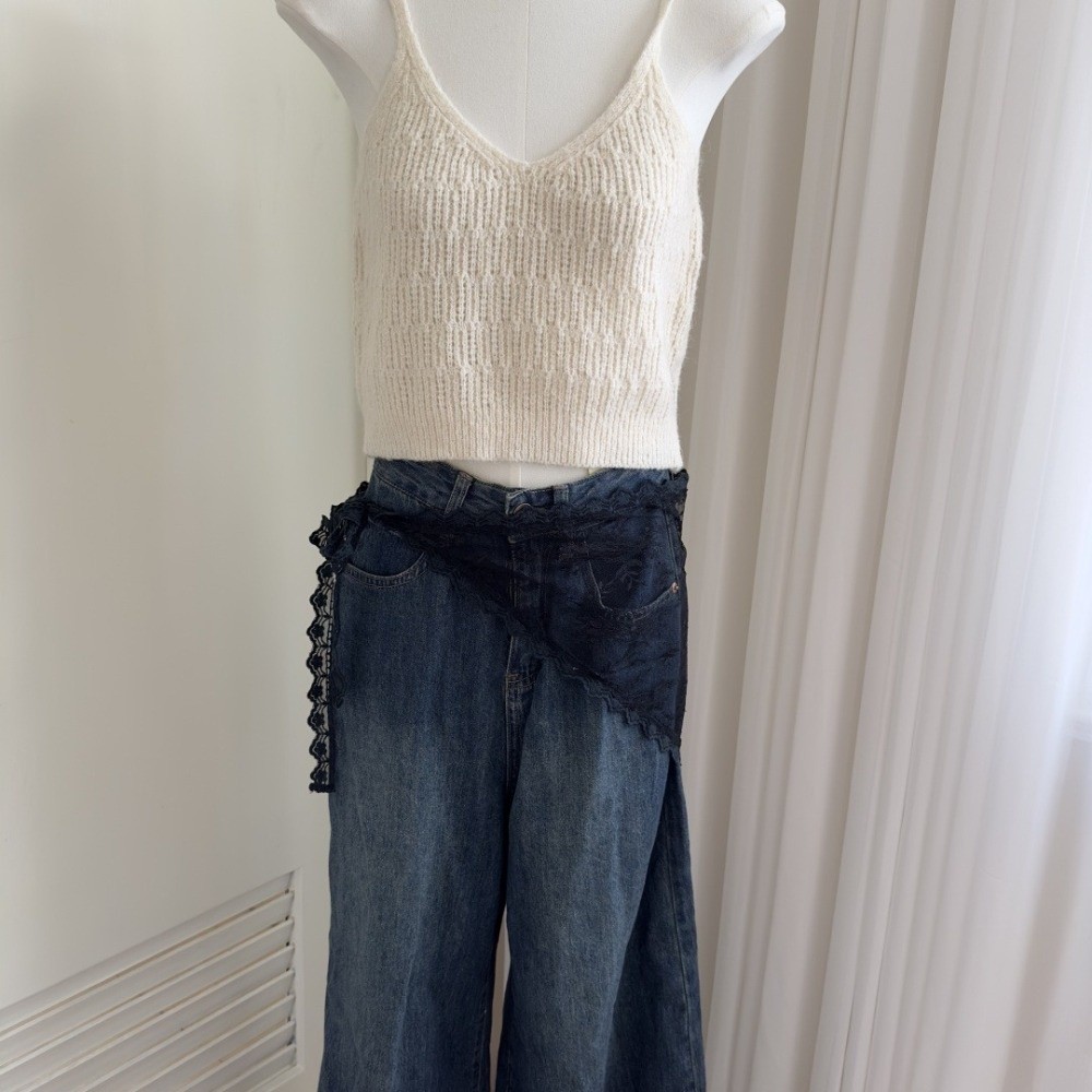 Soft Y2K Triangle Apron Flower - Embroidery Apron recension och pris