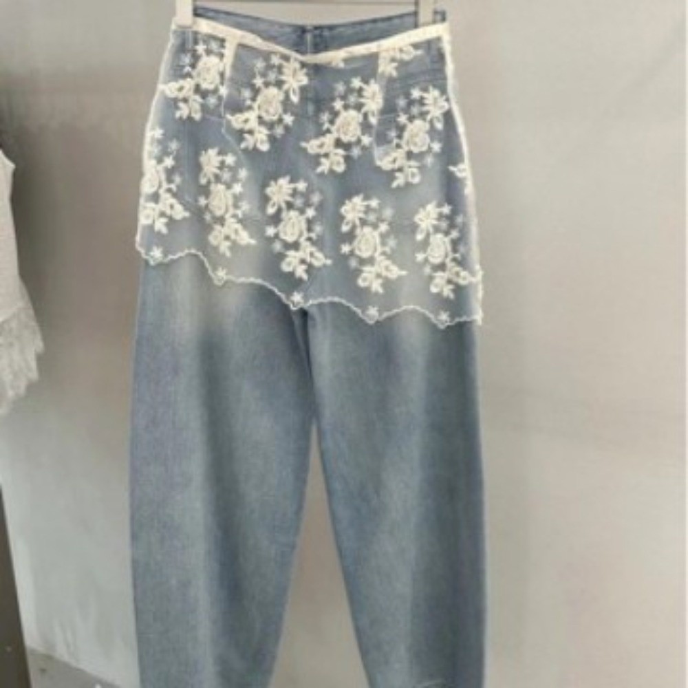 Jeans Decor Lace Fart Curtain  - Embroidery Apron recension och pris