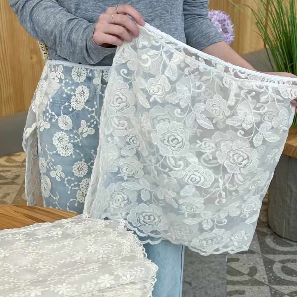 Jeans Decor Lace Fart Curtain  - Embroidery Apron recension och pris