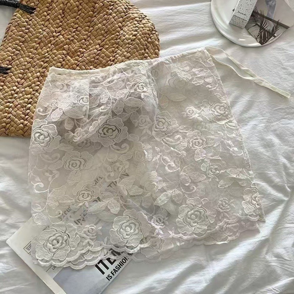 Jeans Decor Lace Fart Curtain  - Embroidery Apron recension och pris