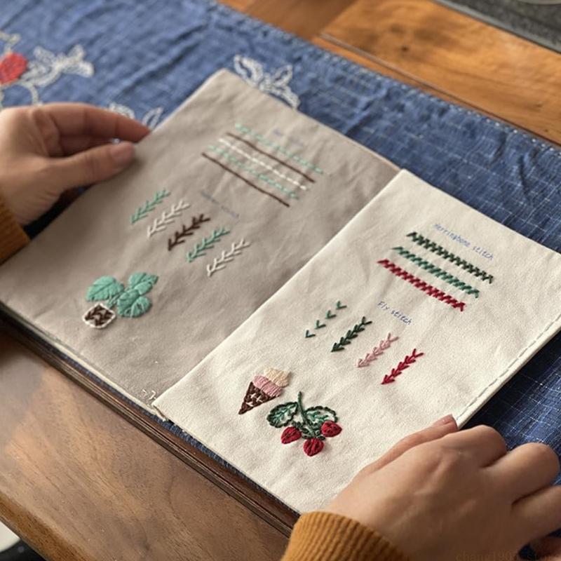 QX2E Handmade Embroidery Stitc - Embroidery Guide Book recension och pris