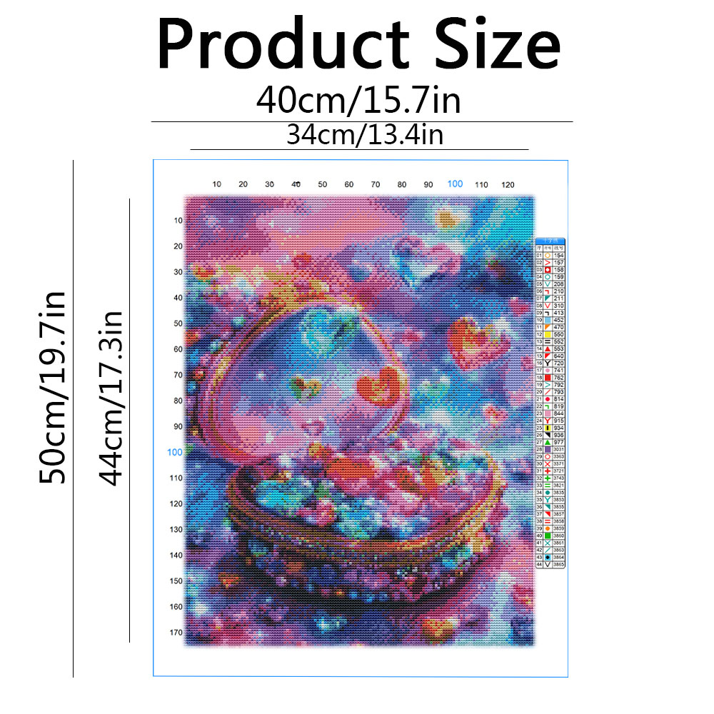Embroidery Kits Heart Love Lan - Embroidery Guide Paper recension och pris