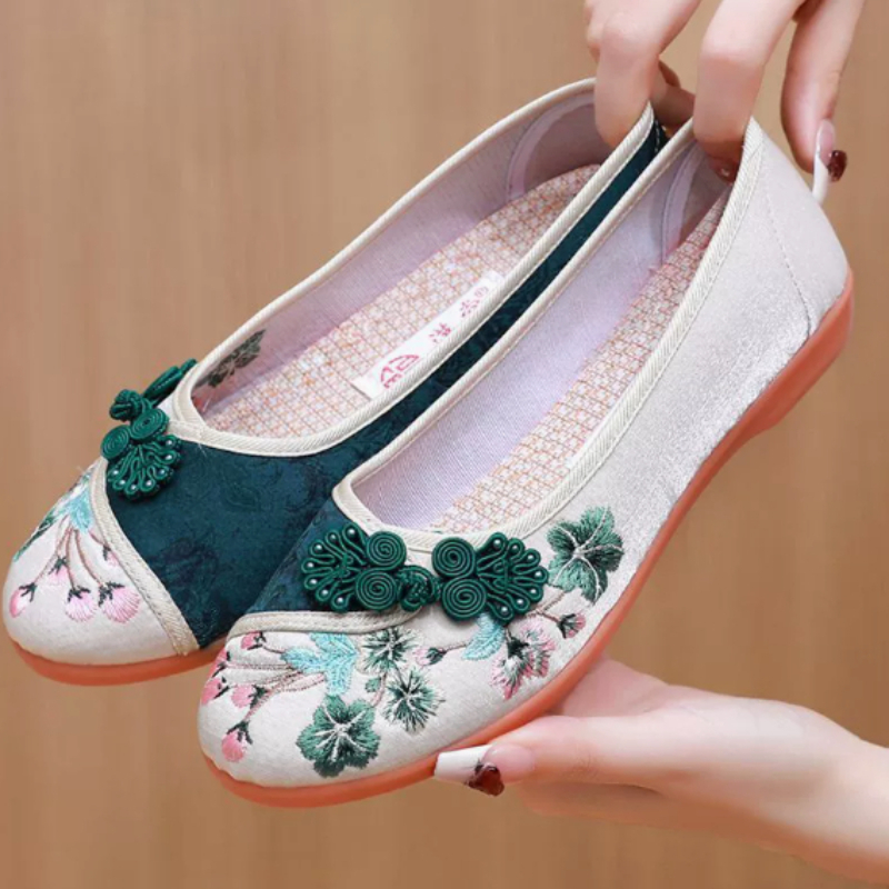 Retro Chinese Style Women Canv - Embroidery Style recension och pris