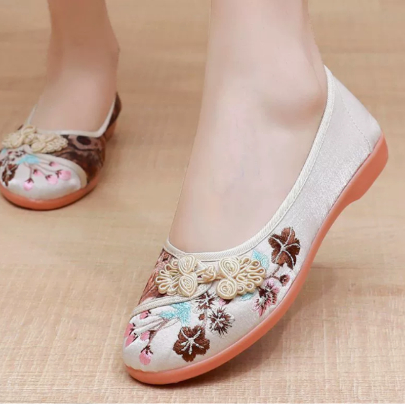 Retro Chinese Style Women Canv - Embroidery Style recension och pris