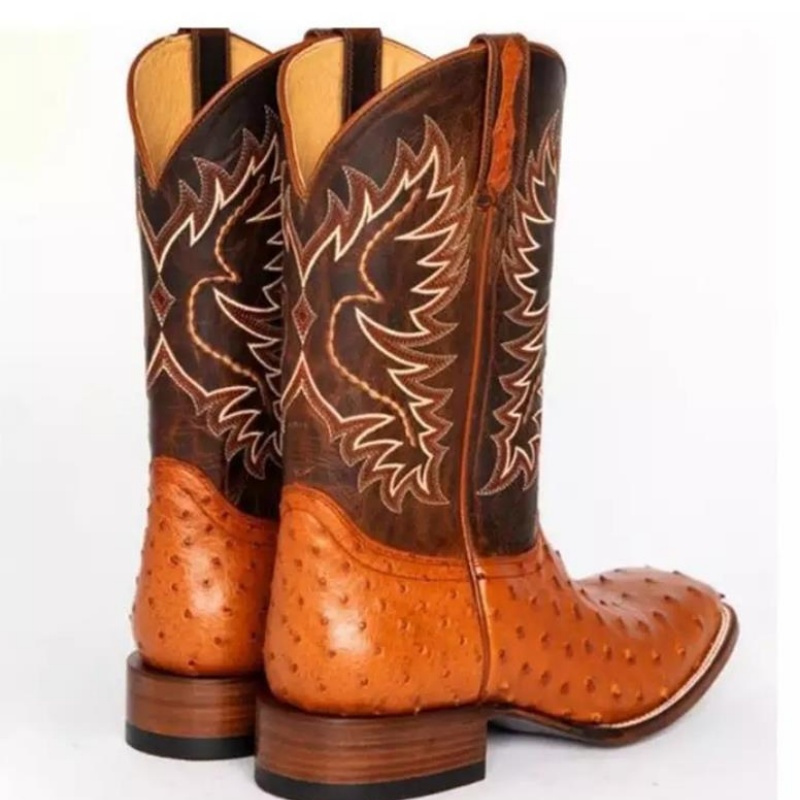 Men High Boots Embroidery Retr - Embroidery Fabric recension och pris