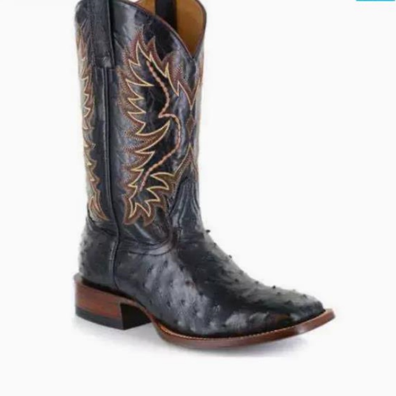 Men High Boots Embroidery Retr - Embroidery Fabric recension och pris