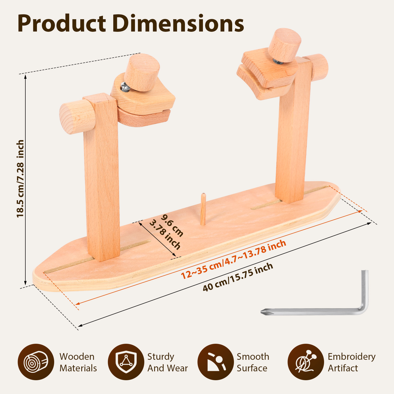 Wooden Embroidery Hoop Stand A - Embroidery Hoop Stand recension och pris