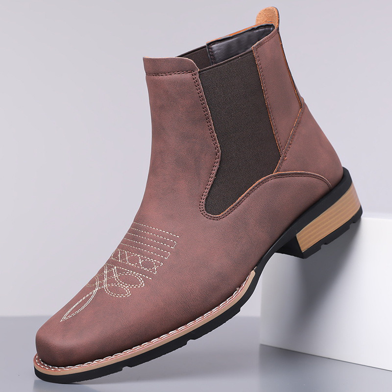 Luxury Men's Chelsea Boots Hig - Embroidery Yes recension och pris