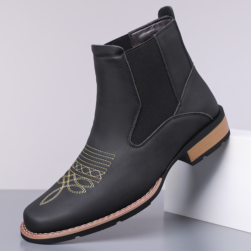 Luxury Men's Chelsea Boots Hig - Embroidery Yes recension och pris