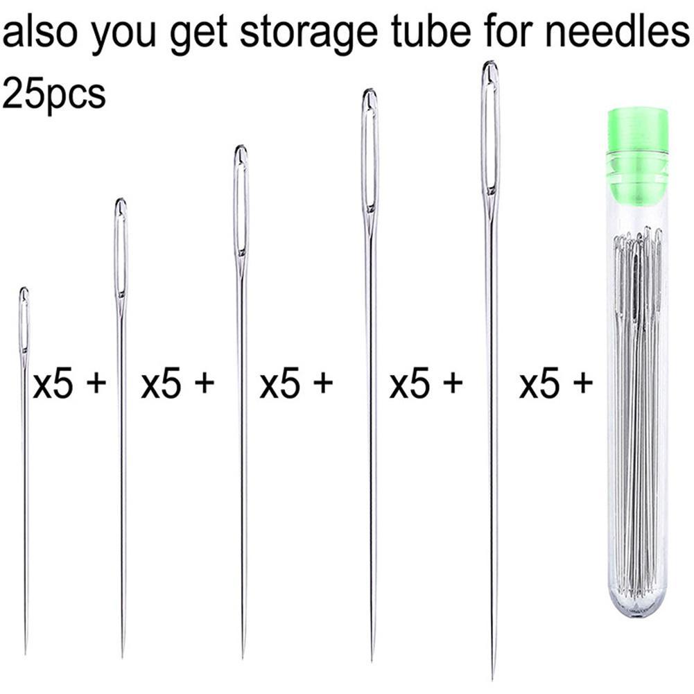 25 Pcs Large Eye Stitching Nee - Embroidery Needles recension och pris