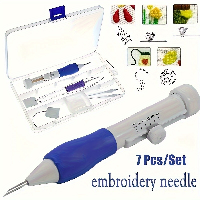 7-Piece Embroidery Punch Needl - Embroidery Class recension och pris
