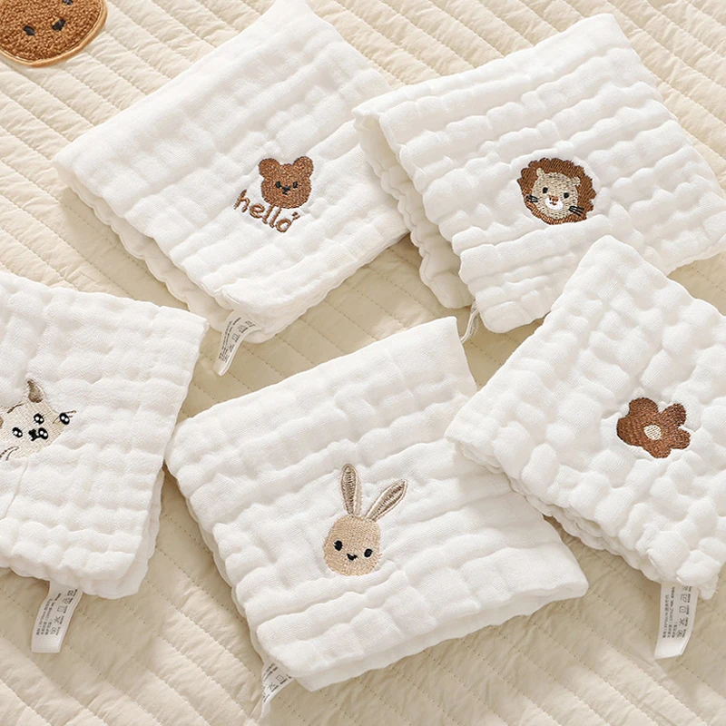 2/3/5pcs Baby Towels Toddler S - Embroidery Apron recension och pris