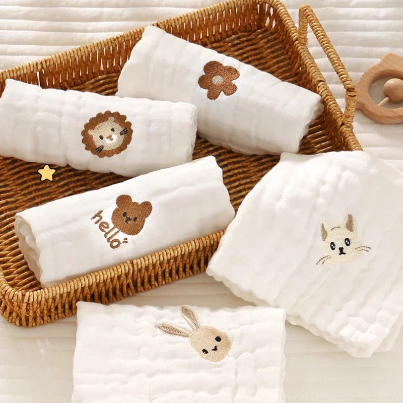 2/3/5pcs Baby Towels Toddler S - Embroidery Apron recension och pris
