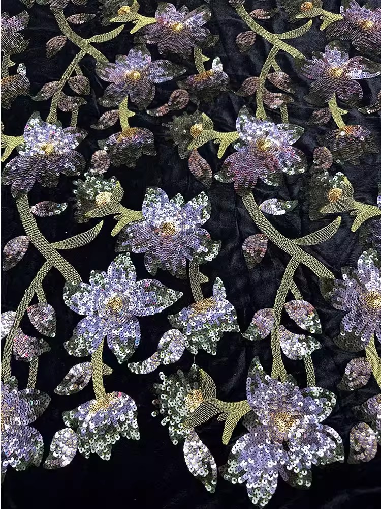 1yard Retro velvet tela Handcr - Embroidery Beads recension och pris