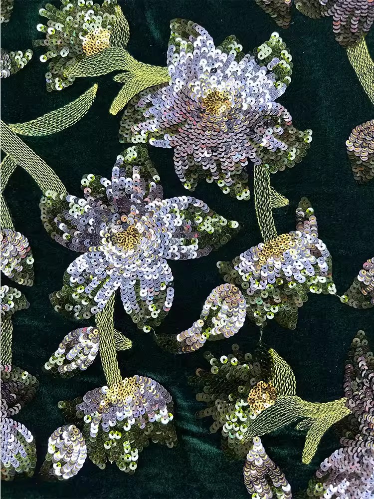 1yard Retro velvet tela Handcr - Embroidery Beads recension och pris